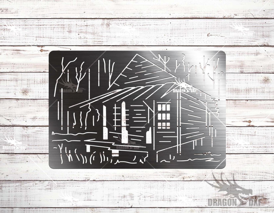 Cabin Design 3  - Plasma Laser DXF Cut File