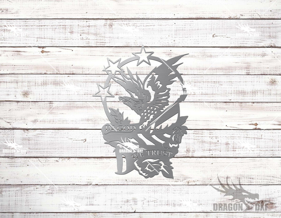 Neo Trad Eagle Design 6  - Plasma Laser DXF Cut File