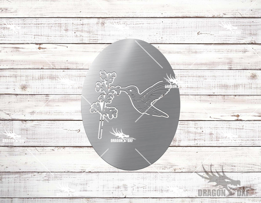 Humming Bird 7 Design  - Plasma Laser DXF Cut File